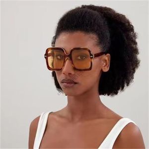 Óculos de sol 2023 Acetic Acid Big Frame Gradient 1241S Fashion Oversized Women Sun Glasses Brand Designer Gafas De Sol Mujer