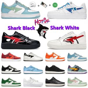 Men Women bapestas Sta Low Casual Shoes Fashion Outdoor Sneaker Designer bapestas Trainers Patent Leather Black White Shark Color Camo Combo Pink Comics Yellow Red