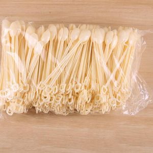 Disposable Cups Straws 500Pcs Coffee Dessert Cake Spoons Plastic Spoon Safe Tea Ice Cream Stick Stirring Bar 230612