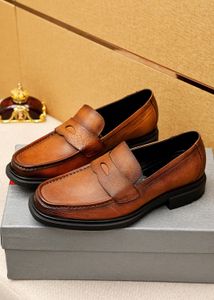 Luxury New Mens Oxfords Party Dress Shoes Abito casual in vera pelle con scatola originale taglia 38-45