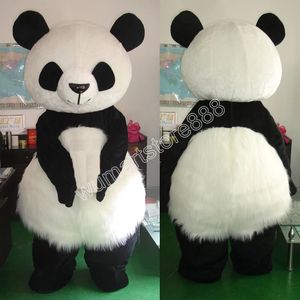 Performance Panda Mascot Costume Carnival Unisex vuxna outfit vuxna storlek Xmas födelsedagsfest utomhusklänning kostym rekvisita
