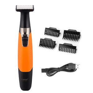 Hårtrimmer Kemei Hair Trimmer Electric Shaver Cutting Beard Clipper Man Grooming Tools Water Shaving Machine 230612