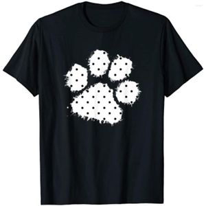 Men's T Shirts Cute Polka Dot Dog Print White Black Pet T-Shirt Harajuku Men Clothing Shirt Streetwear Vintage Women Young Cotton