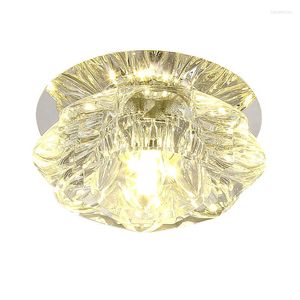 Потолочные светильники коридор зеркальный лампа Aisle Veranda Освещение Crystal Mordern Flush Mounted светодиод для гостиной