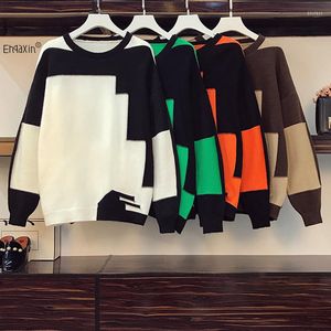 Women's Sweaters Women's Autumn Winter Fashion Loose Round Neck Pullover Sweater Outer Wear Thick Lazy Style Thin Long Sleeve