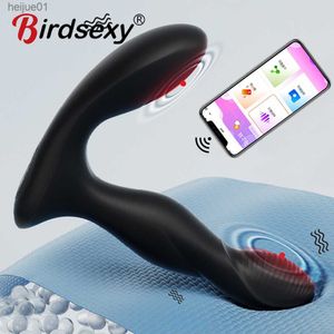App fjärrkontroll anal vibrator bluetooth rumpa plug Men prostata massager kvinnlig vagina massager dildos erotiska sexleksaker för män l230518