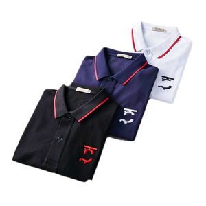 2023Designer moda Top Business Ubranie Polo Huno Haftowane obroże Detale z krótkim rękawem koszulka polo wielokolorowa Mult-color Tee M-4xl ZFEB