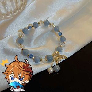 Braccialetti con ciondoli Childe Insipred Bracciale Whale Tartaglia Fatui Harbingers Genshin Impact Costume Cosplay Puntelli Accessori Regali Z0612