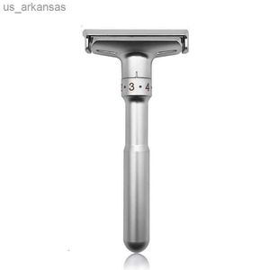 Manual Shaver Razors för rakare Män justerbar säkerhet Razor Double Edge Classic Safety Razor Presentlåda L230523