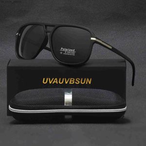 2022 Роскошные поляризованные солнцезащитные очки Мужчины Женские модные квадраты мужской солнце