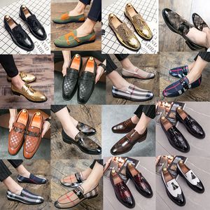 Horsebit Leffer Shoes Light Luxury Print L装飾的なレザーシューズパーティーポイントフォーマルウェアシューズオフィスビジネスシューズサイズ38-48