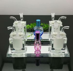 Glass Pipes Smoking Manufacture Hand-blown hookah Hot selling twin crystal kettles and water pipe kettles