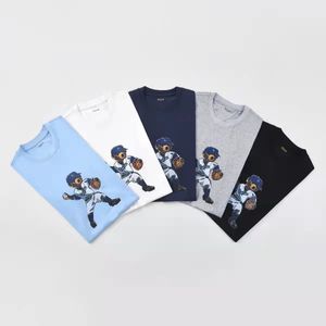 Ralphs Nakış Küçük Ayı Polos Gömlek Erkek Tasarımcı T Shirt Sıradan Giysiler Malzeme Giysileri