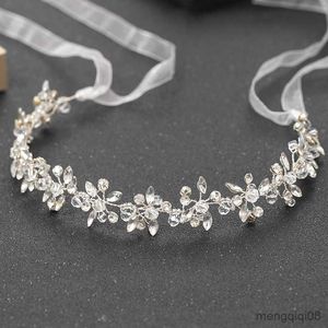 Wedding Hair Jewelry Fashion Srebrne kolory opaski na ręcznie robioną nasztory rhinestone Hairass R230612