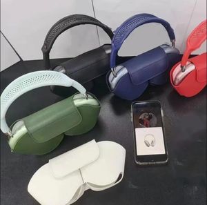 Animering som visar trådlösa hörlurar Stereo Bluetooth Headsets skyddande fodral
