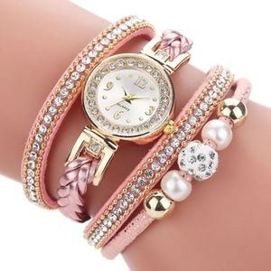 Kvinnor tittar på armbandsur av hög kvalitet Vacker mode lyxig avslappnad kvartsbatteri titta på Montre de luxe gåvor