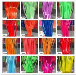 Party Decoration Neon Colorful Foil Fringe Curtain Backdrop Anniversary Po Booth Tinsel Supplies Macaron Yellow Green Red