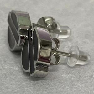 Stud stainless steel biker earrings 230612