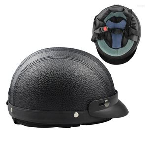 Мотоциклетные шлемы половина шлема ретро бейсбольные шапки езда на велосипеде Портативный электромобиль солнцезащитный крем