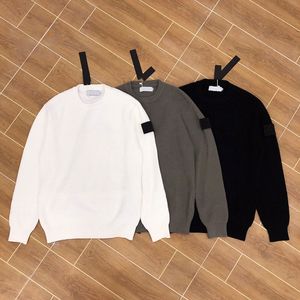 23AW Sweaters Hoodies Erkek Kadın Örgü Karga Boyun Tasarımcıları Moda Uzun Kol Giysileri Külver Büyük Boy Mavi Top 20ss