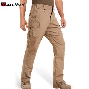 Pantaloni pantaloni da carico tattici da uomo Magcomsen con pantaloni da lavoro da lavoro per estesi da lavoro resistenti a più tasche