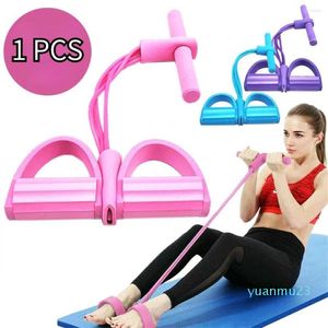 Resistensband elastiska drag rep latex pedal tränare fitness sit-ups yoga pilates tränar muskel hem gymträning