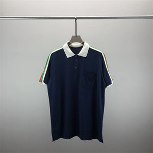 2 camisetas masculinas polo mangas curtas bordadas tops gola redonda camiseta polo casual M-3XL#145