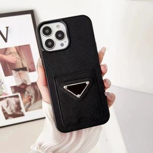 iPhone 14 15 Pro Max Case Designer Cases for Men Women Luxury Pu Leather Card Carders Covers Gocket Mobile Back Covers