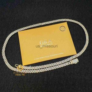 Pendant Necklaces 5mm Width One Row Iced Out Man Jewelry Gra Certificates Pass Diamond Tester Vvs1 Moissanite Cuban Link Chain Necklace J230612