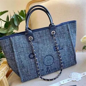 Moda feminina bolsas de mão de luxo bordadas bolsa de praia feminina bolsa de praia grande senhora pequena corrente de lona mochila bolsas de noite 9R7L 75% saída barata atacado