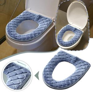 Toilettensitz Deckt Badezimmerabdeckung weich H waschbarer Winterwärmer kleine Matten und Teppiche Badematte Set mit
