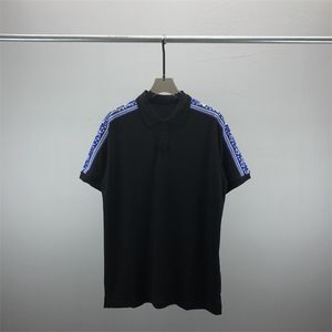 2 camisetas masculinas polos bordados fashion mangas curtas tops gola redonda camiseta polos casuais M-3XL#127