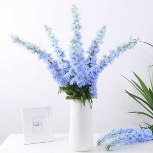 Dried Flowers 106cm Simulation Hyacinth Wedding Road Leading Home Living Room Decoration Large Single Violet Artificial Flower Fake Plants