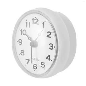Wanduhren Sucker Clock Silent Badezimmerbetriebener Mini-Alarm Digital Anti-Fog Wasserdichter Saugnapf