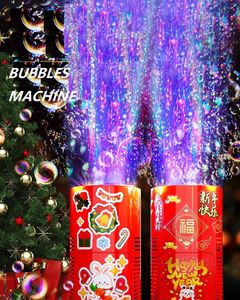 Novelty Games Fireworks bubble machine on the ground electronic automatic landing Spring Festival gift Year toys 230612