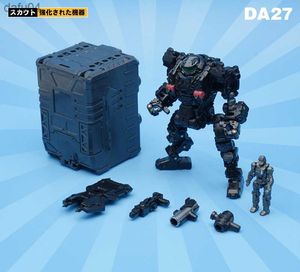 MFT Diaclone Powered-suit DA27 DA-27 Transformation Power Suit Black Mech Solider Planeta Perdido Coleção de figuras de ação Modelo Toy L230522