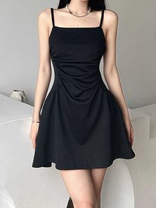 Casual Dresses Women Dresses Sleeveless Off Shoulder Solid Color Casual Party Summer Spring ALined Dress Casual Daily Wear Z0612