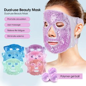 Face Massager Ice Gel Face Mask Anti Wrinkle Relieve Fatigue Skin Firming Spa Cold Therapy Ice Pack Cooling Massage Beauty Skin Care Tool 230609