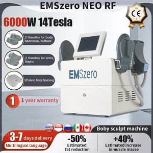 2024 Emszero Hi-emt RF машина EMS Body Sculpt 14Tesla 6000 Вт для салона массажного оборудования для мышц стимулятор формирования CE