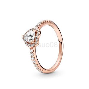 Band Rings 925 Sterling Silver RINGS Cubic Zircon For Pandora Fashion Ring Valentines Day Rose Gold Wedding Ring Women With Original box J230612