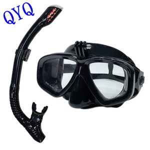 ダイビングマスクプロフェッショナル水中ダイビングマスクスキューバダイビングゴーグルは、GoPro Small Sports Camera All Dry Diving Glassesに適しています230612