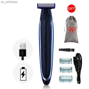 Shaver Barbeador Eletrico The Eletrico Razor Head Trimmer Machine Trimmer Para A Barba Barbear Lavável Aparador Bordas L230523