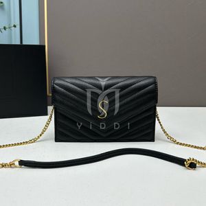 Mode kvinnors väska designer väska kaviar metall kedja läder axel väskor svartrosa flap crossbody axel väska luxurys handväskor