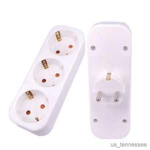 Power Plug Adapter Ground 2/4/3 Way Wall Socket Russia Extension Outlet Converter 3500W 250V R230612