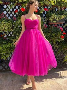 Casual Dresses Elegant Women Party Dress Midi Mesh Sleeveless Ball Gown Dresses 2023 Summer Rose Red Backless Slip Boob Tube Evening Robe Z0612