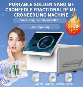 Microneedle RF Machine Fractional 10/25/64nm تجاعيد حب الشباب الندبة إزالة العناية بالبشرة تشديد آلة تجعد الجمال التجاعيد