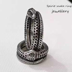 Desinger Ring Mens and Women Luxury Open Rings Easy to Deform Lady Silver Snake Plated Jewelry