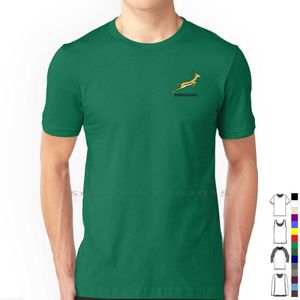 Herren Hoodies Sweatshirts Springbok Rugby Gear T-Shirt 100 % Baumwolle Bok Rugby Short Long Sleeve Tee Top