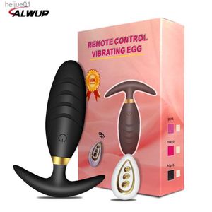 Butt Anal Plug Vibrators Prostate Massager med trådlös fjärrkontroll Wearable Bullet Vibrator Dildo Anal Toys for Women Men L230518