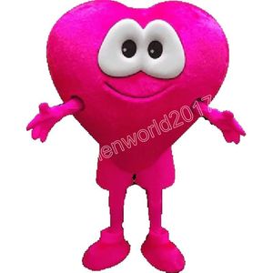 High quality Valentines Day Heart Mascot Costume Simulation Cartoon Character Outfit Suit Carnival Adults Birthday Party Fancy Outfit for Men Women